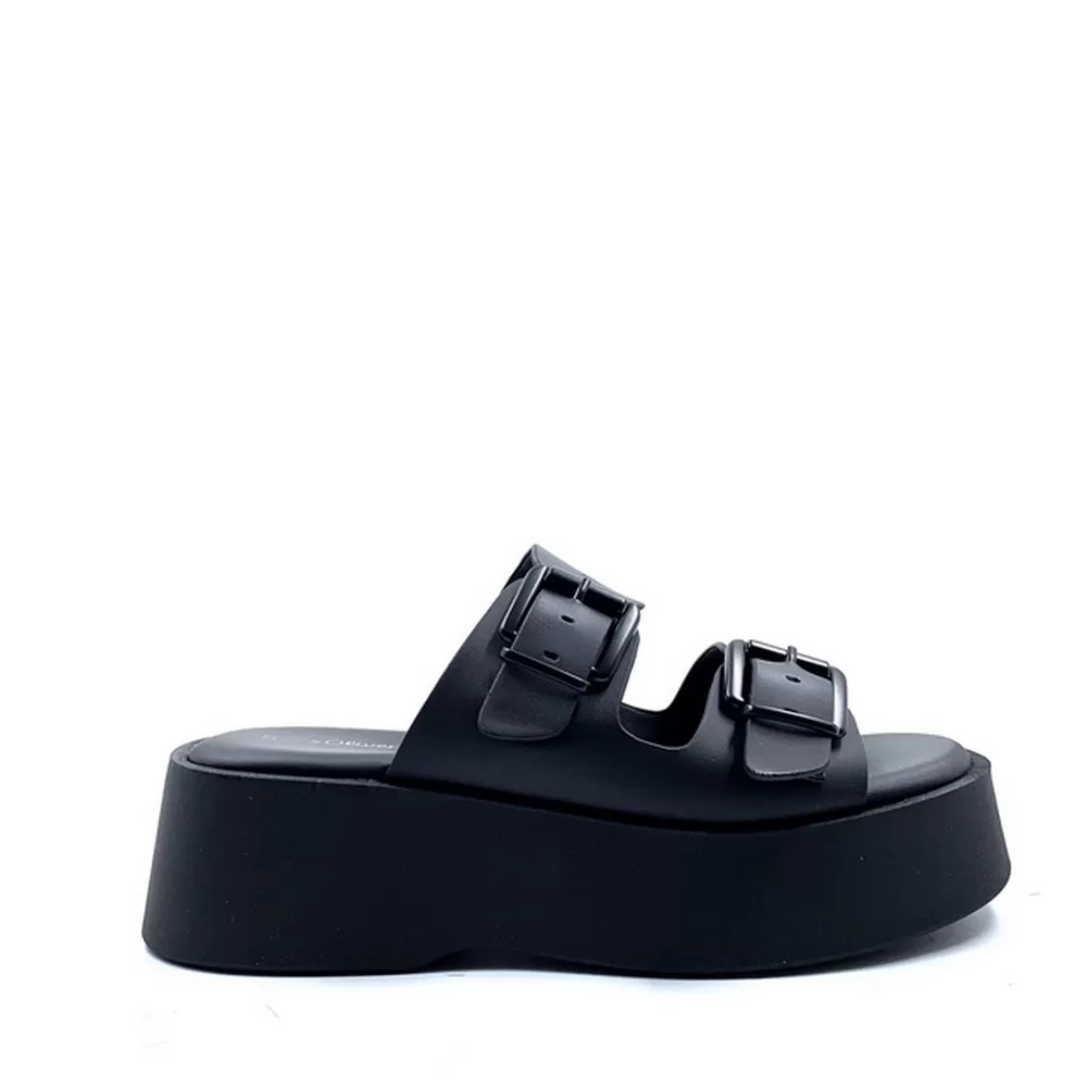 Γυναικεία Flatforms 5-27218-20 001 Μαύρο (Black)