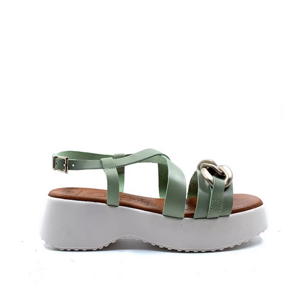 Γυναικεία Ανατομική Πλατφόρμα 5195 Φυστικί (Alga)