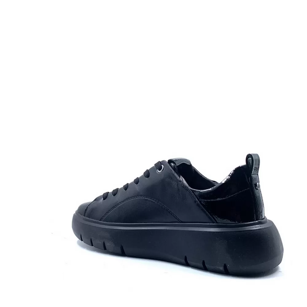 Ανδρικά Sneakers Venier derby  IM52010A Μαύρο Δέρμα