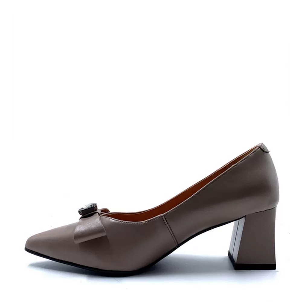 Δερμάτινες Γόβες Αφρώδες Πατάκι AM 1848-3211 Abbigliamento Sportivo Srl Taupe