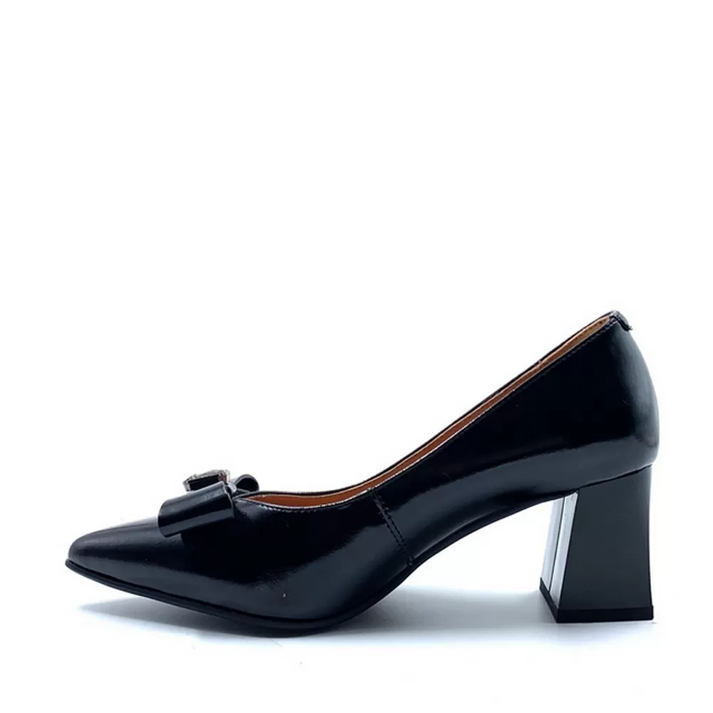 Δερμάτινες Γόβες Αφρώδες Πατάκι AM 1848-3211 Abbigliamento Sportivo Srl Black