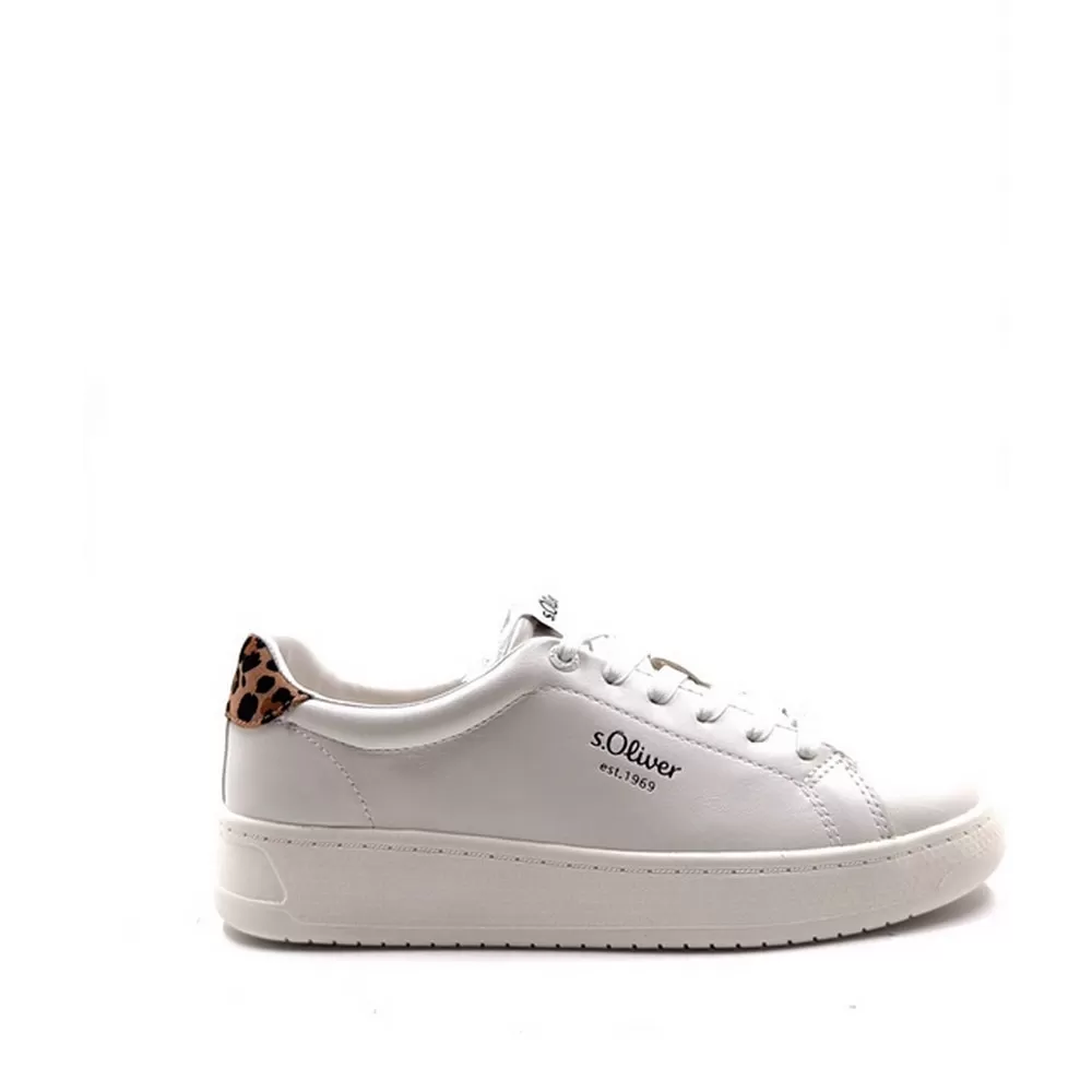 Γυναικεία Sneakers Λευκό-Λεοπάρ 2177817-01Ε7 White Leo