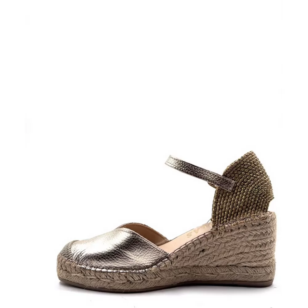 Γυναικείες Εσπαντρίγιες 216900 Δέρμα Χρυσό