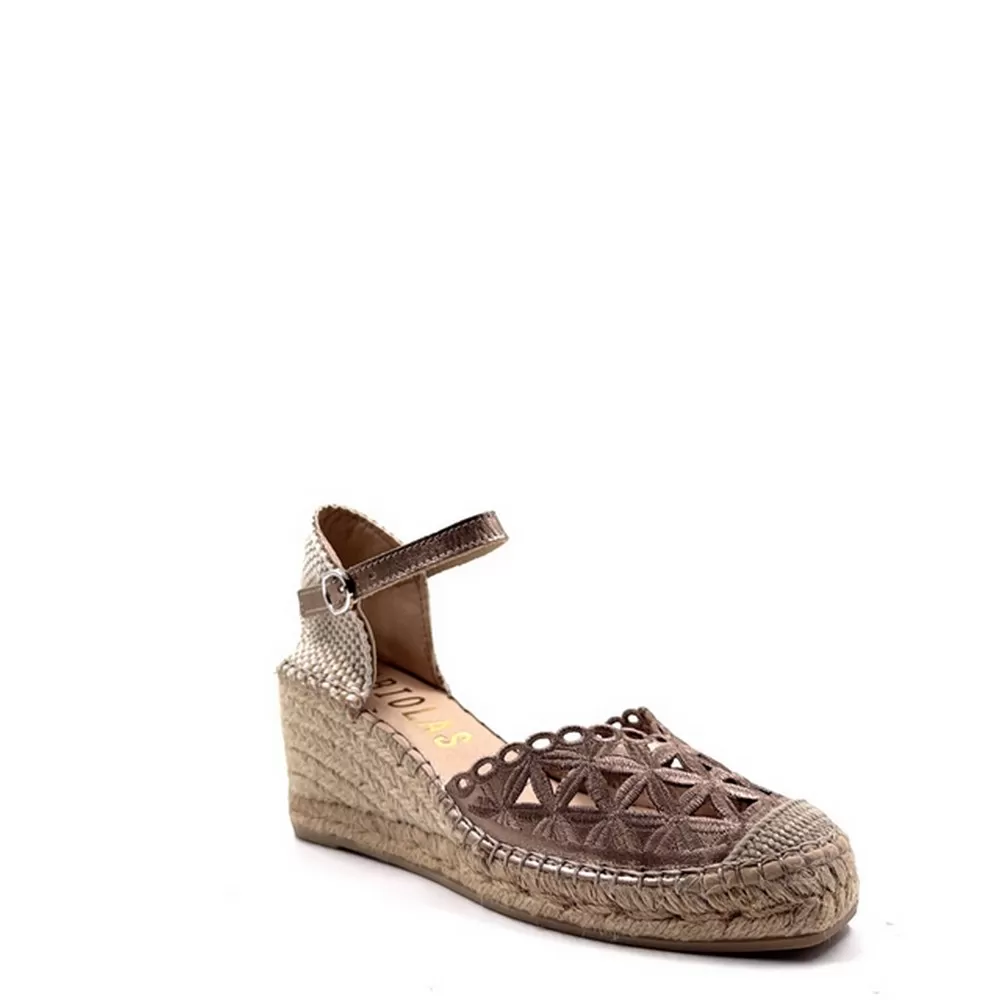 Γυναικείες Εσπαντρίγιες Δέρμα 216534 Stone