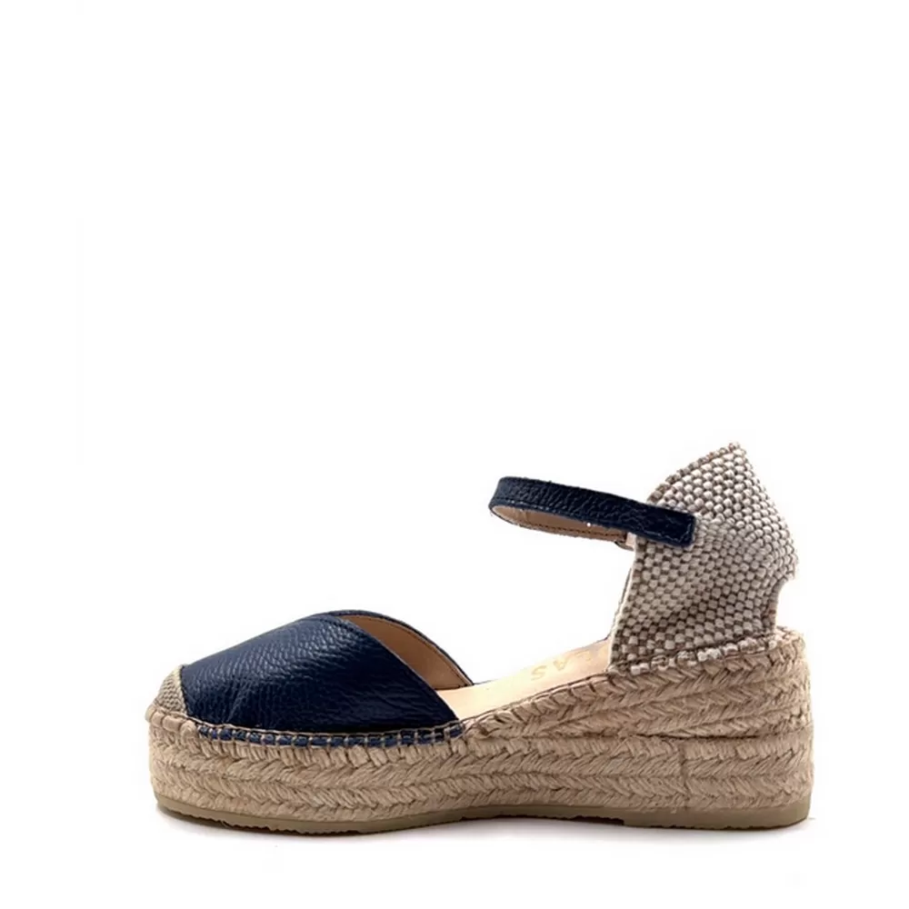 Γυναικείες Δερμάτινες Εσπαντριγιες 816300 Μπλε Χρώματος Jeans