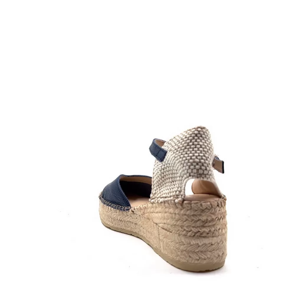 Γυναικείες Δερμάτινες Εσπαντριγιες 816300 Μπλε Χρώματος Jeans