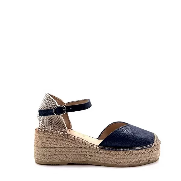 Γυναικείες Δερμάτινες Εσπαντριγιες 816300 Μπλε Χρώματος Jeans