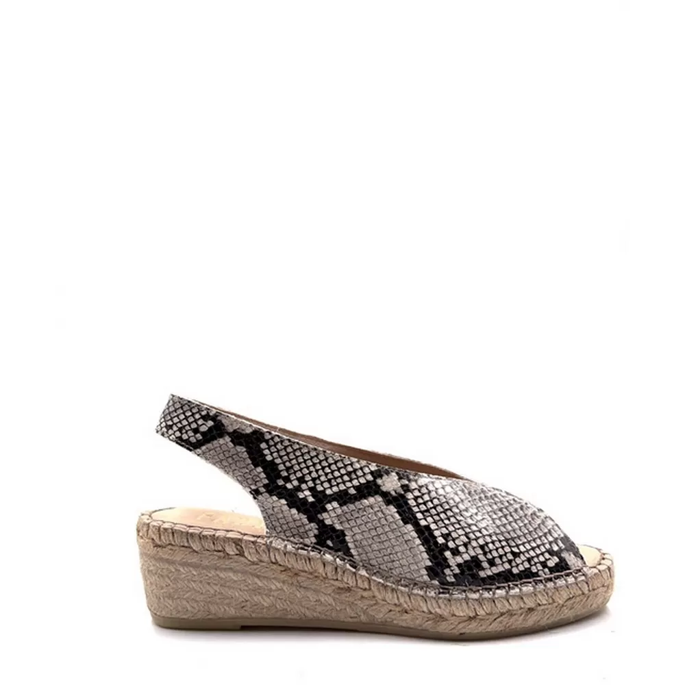 Γυναικείες Δερμάτινες Εσπαντρίγιες 603067 σε Δέρμα Φίδι Moreda