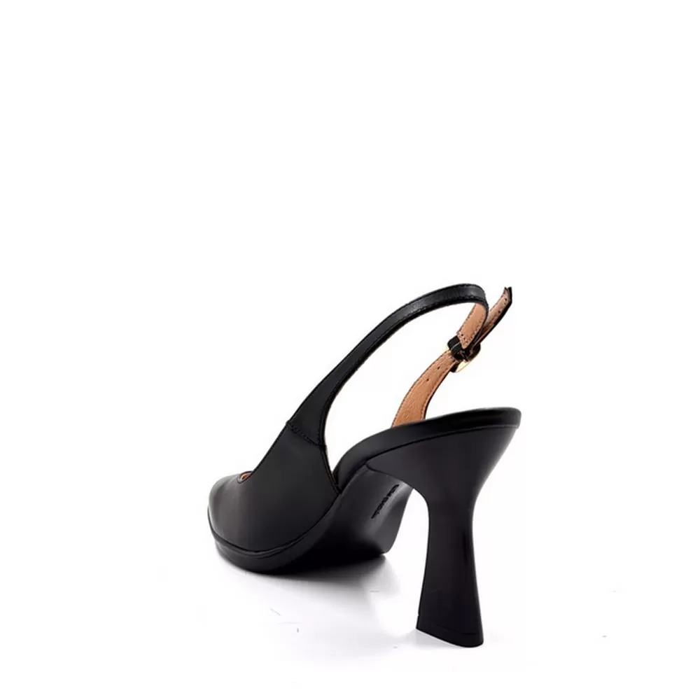 Γυναικείες Δερμάτινες Γόβες Saga14 σε Μαύρο Χρωματισμό