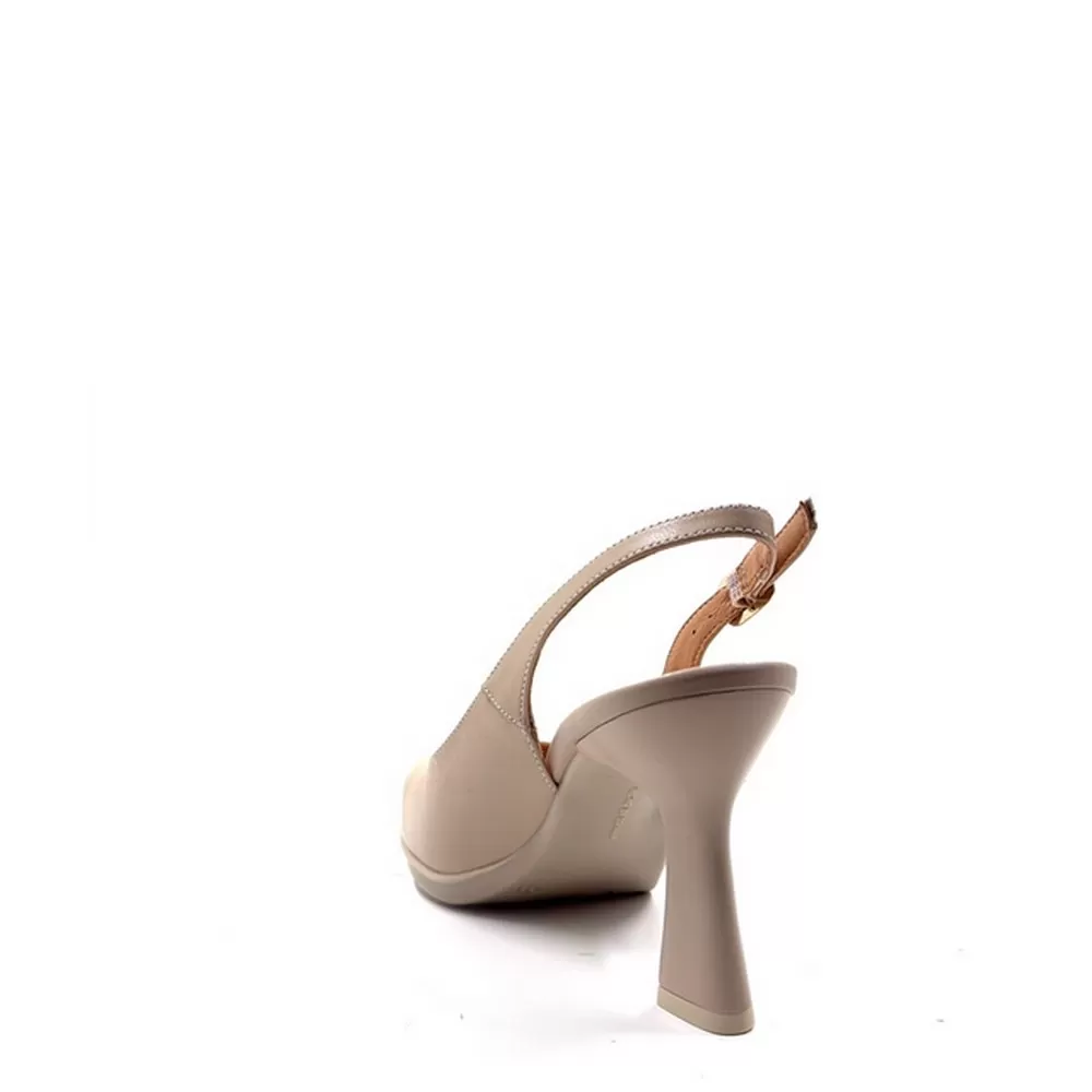 Γυναικείες Δερμάτινες Γόβες Saga14 σε Μπεζ  Χρωματισμό