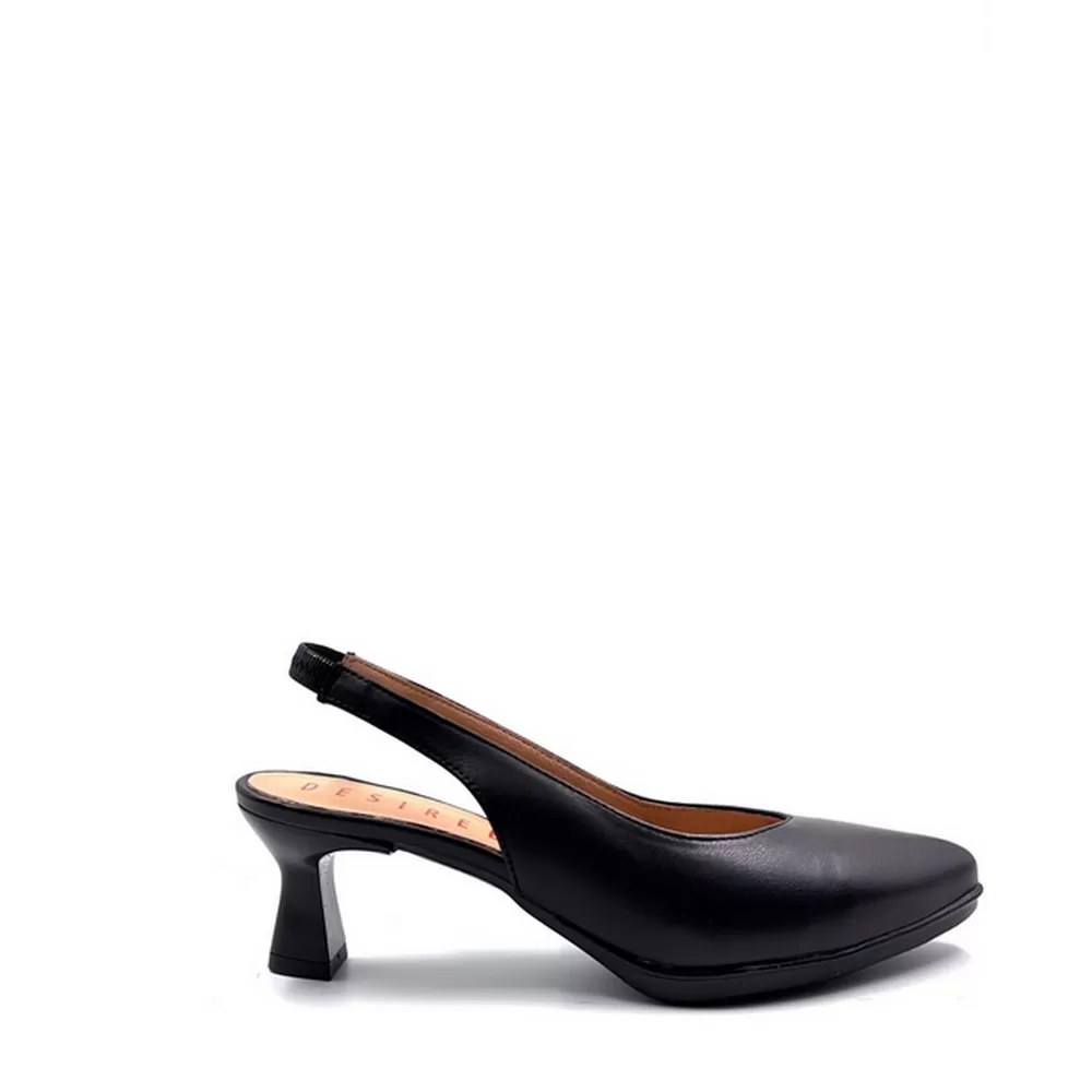 Γυναικείες Δερμάτινες Γόβες Maca2 σε Μαύρο Χρωματισμό