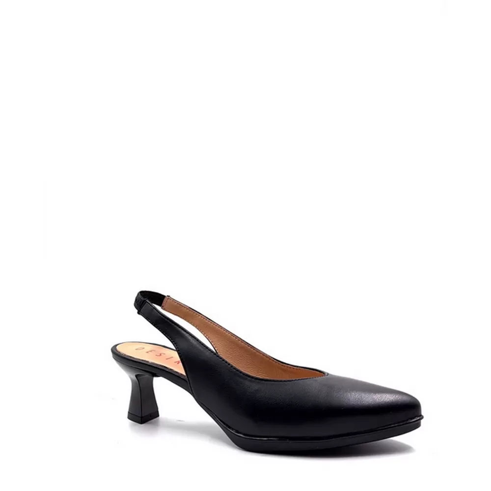 Γυναικείες Δερμάτινες Γόβες Maca2 σε Μαύρο Χρωματισμό