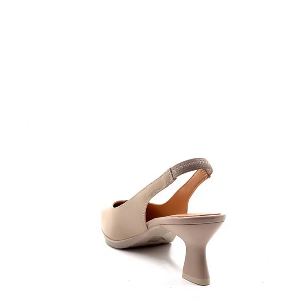 Γυναικείες Δερμάτινες Γόβες Maca2 σε Μπεζ Χρωματισμό