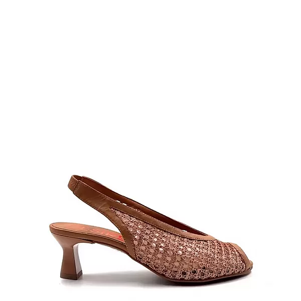 Γυναικείες Δερμάτινες Τρυπητές Γόβες Pepa2  σε Ταμπά Χρωματισμό