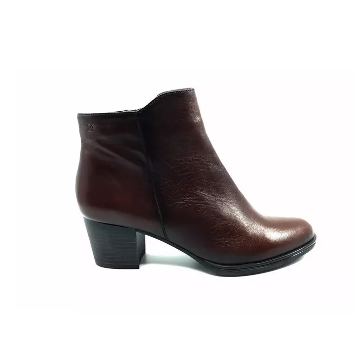 Ancle Γυναικεία  Μποτάκια  D8292 Δερμάτινα Καφέ