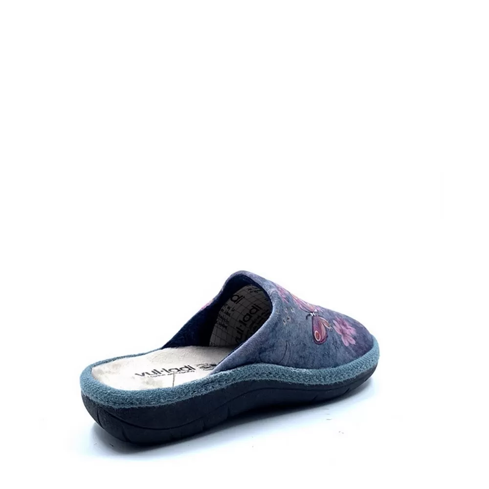 Γυναικείες Ανατομικές Παντόφλες 5892-140 σε Γκρι Σιελ Χρωματισμό (Azul)