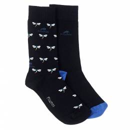 Ανδρικές Βαμβακερές  Κάλτσες Ca009 Navy-libelulas 2 Τεμαχ Fluchos