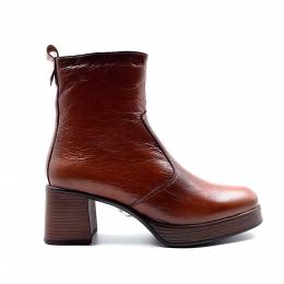 Γυναικεία Ankle Μποτάκια Cristel D9157 Cuero Dorking by Fluchos