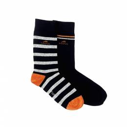Ανδρικές Βαμβακερές  Κάλτσες Ca009 Navy 2 Τεμαχ Fluchos