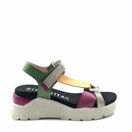 Γυναικείες Πλατφόρμες Grazia chv221694 σε Πρασίνο Μωβ και Λευκό Χρωματισμό ( BoleroAlgaDesertWhite) Hispanitas